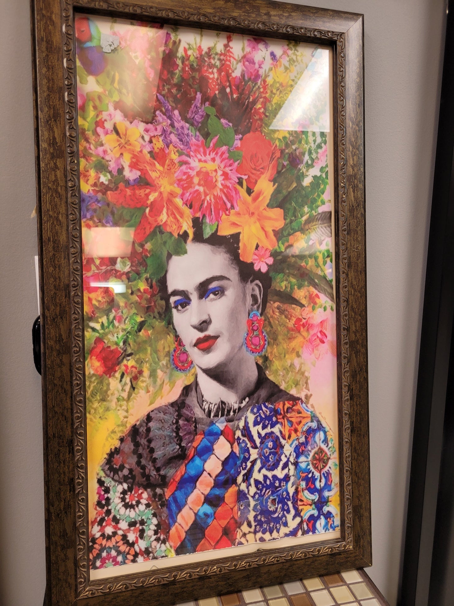 Picture Framed Painting of Frida Kahlo